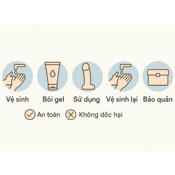 các bước sử dụng sextoy đúng cách và an toàn